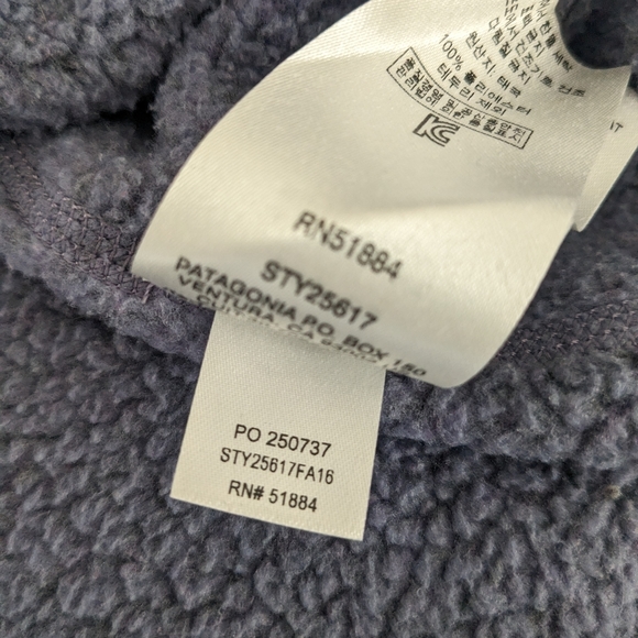 Patagonia Better Sweater 1/4 Zip Heather Purple Size MED - Picture 5 of 6